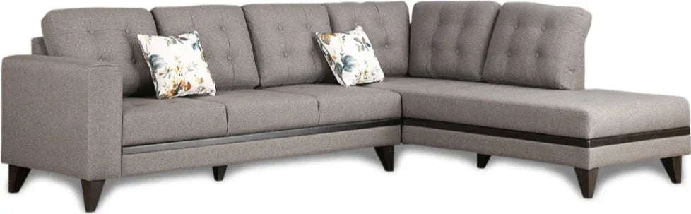 Garcia Fabric 3 Seater Sofa With Left Hand Side Lounger - HomeTown