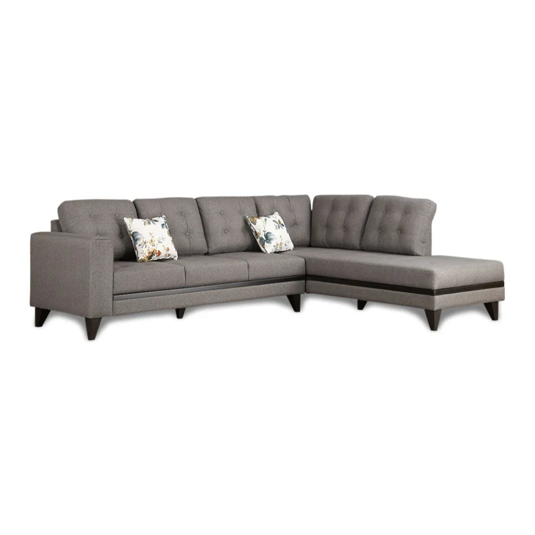 Garcia Fabric 3 Seater Sofa With Left Hand Side Lounger - HomeTown