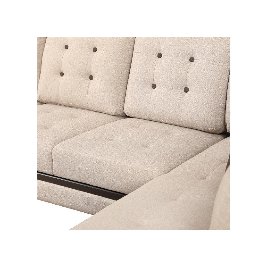 Garcia Fabric 3 Seater Sofa With Left Hand Side Lounger - HomeTown