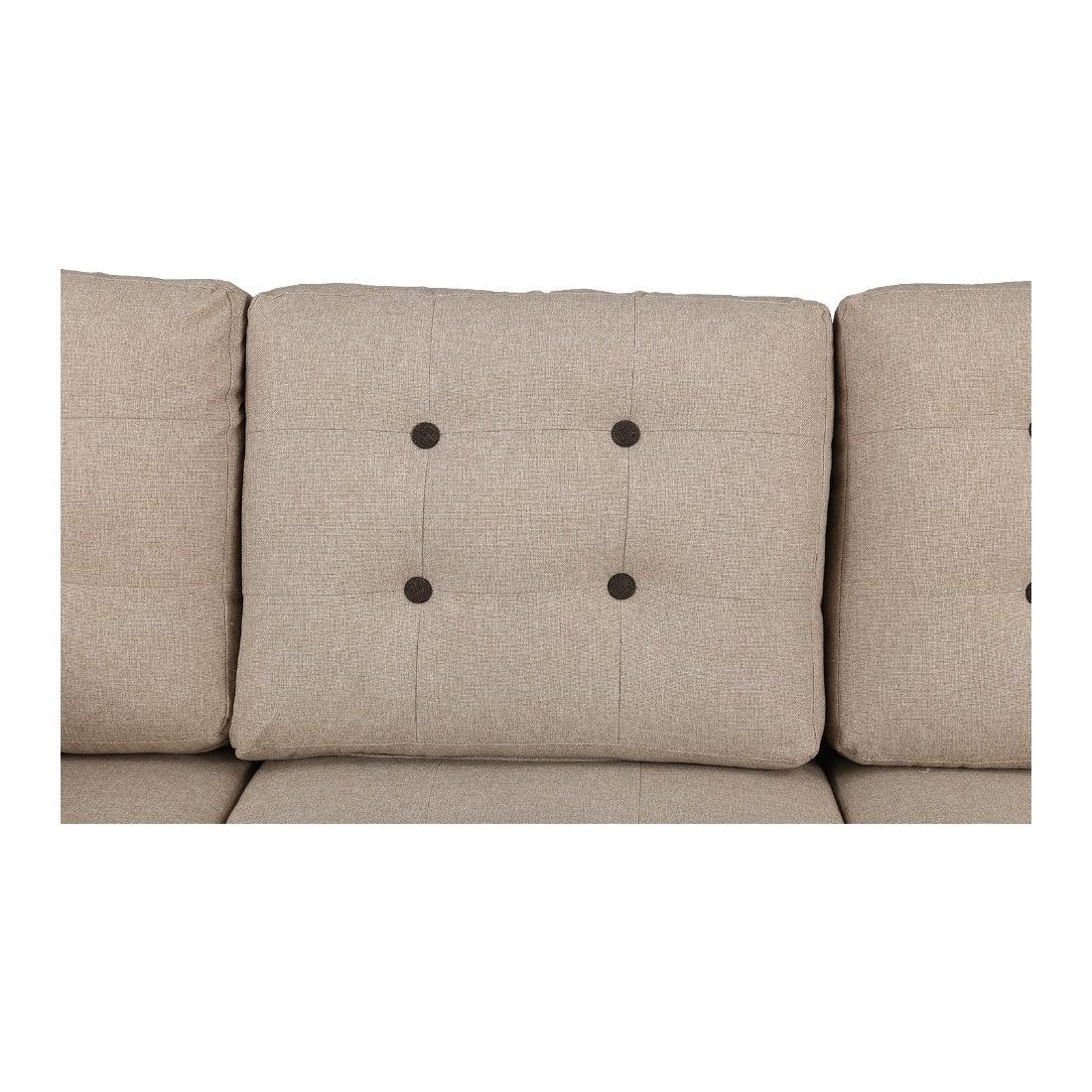 Garcia Fabric 3 Seater Sofa With Left Hand Side Lounger - HomeTown