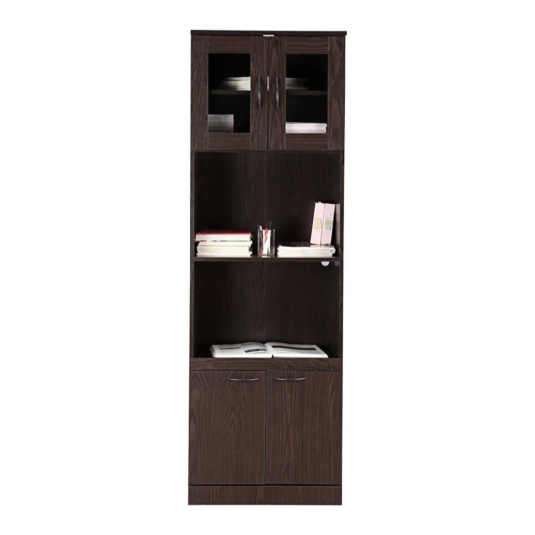Penelope Engineered Wood Multipurpose Cabinet in Walnut Colour - HomeTown