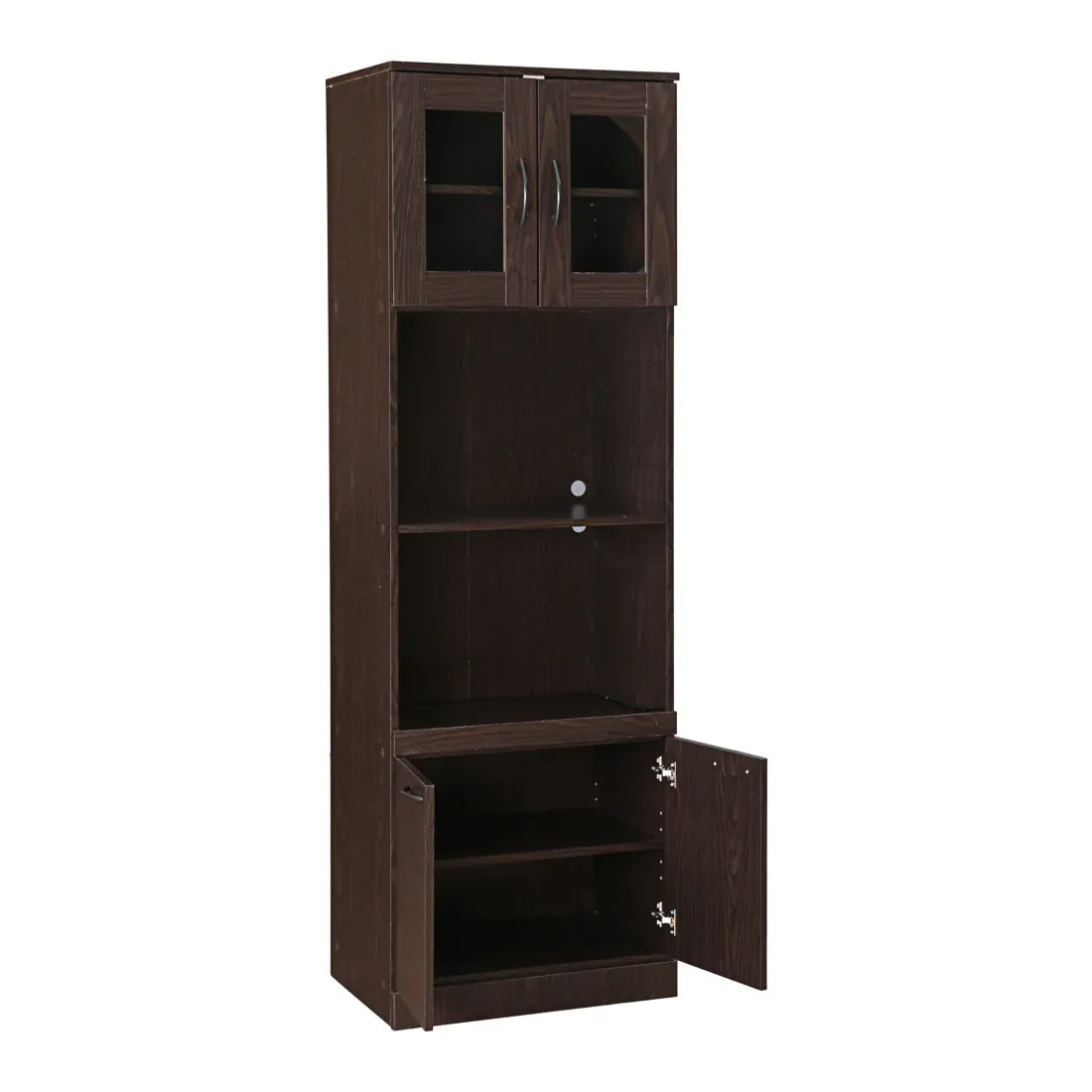 Penelope Engineered Wood Multipurpose Cabinet in Walnut Colour - HomeTown