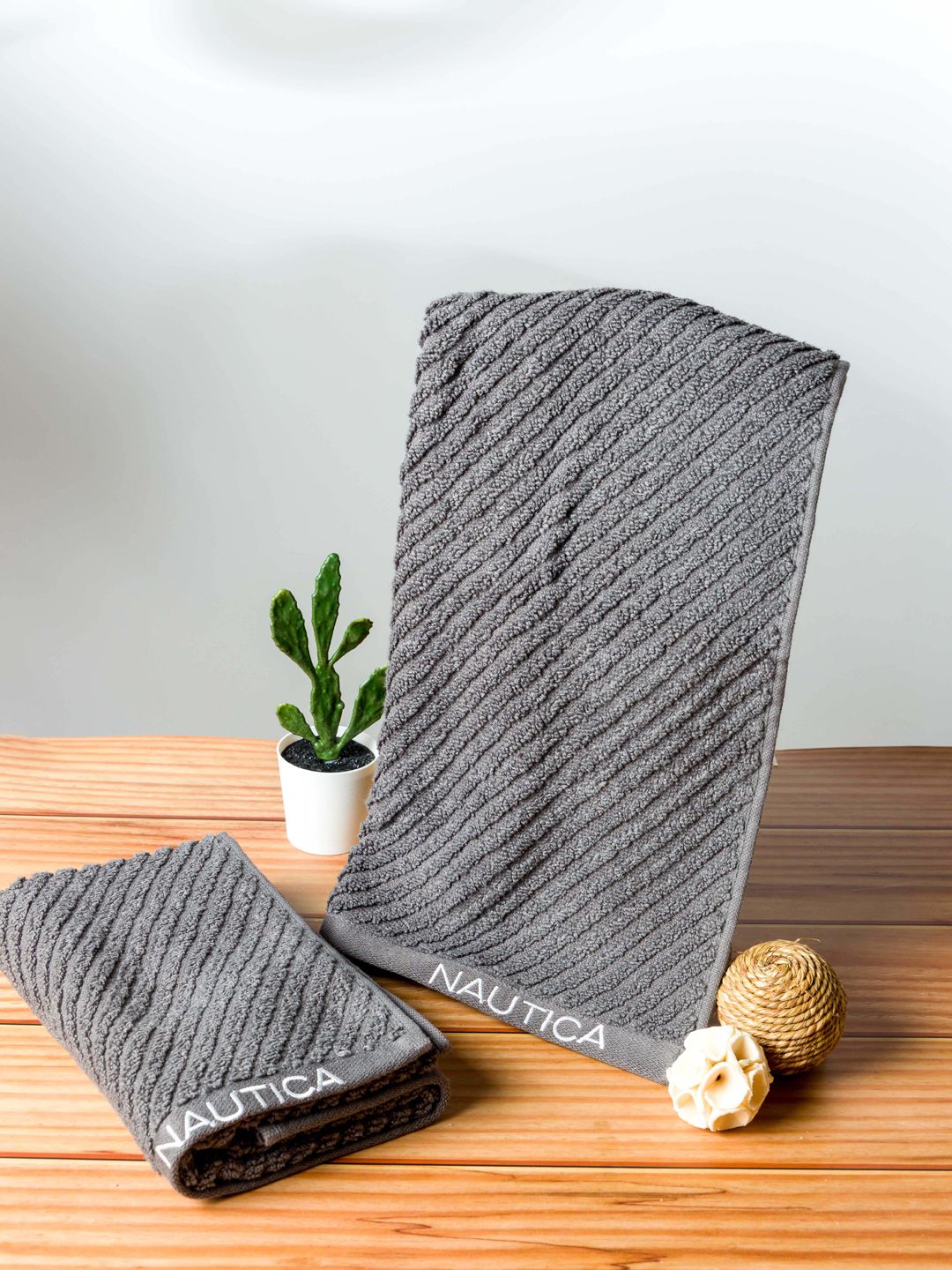 Cross View Sis-Bath Linen Fabric Steel Grey