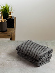 Cross View Sis-Bath Linen Fabric Steel Grey