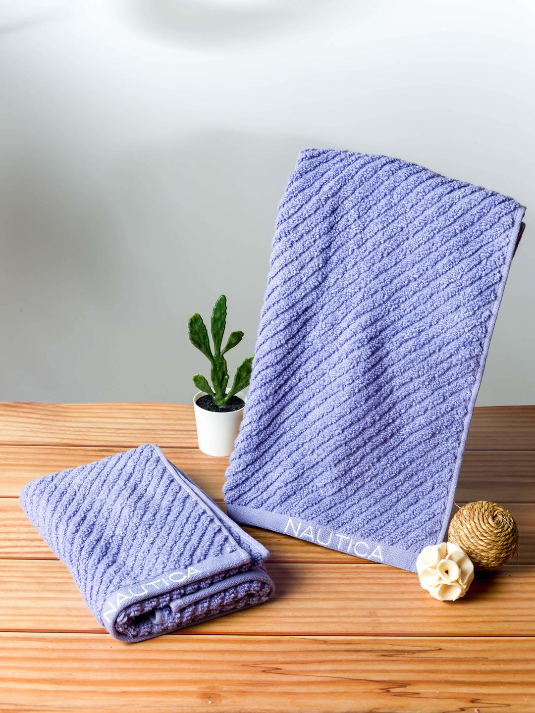 Cross View Bath Linen Fabric Grapemist