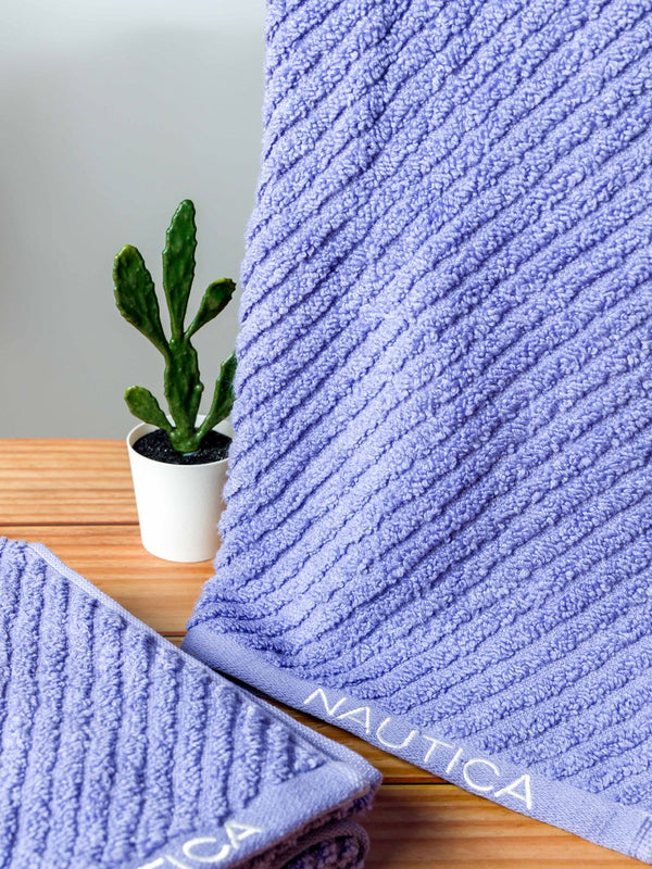 Bianca Home Cross View Bath Linen Fabric Grapemist dimensions