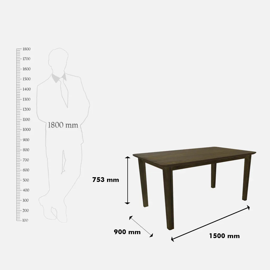 Luster 6 seater Dining Table - HomeTown