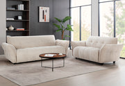 Hazel Fabric 3 Seater Sofa Beige