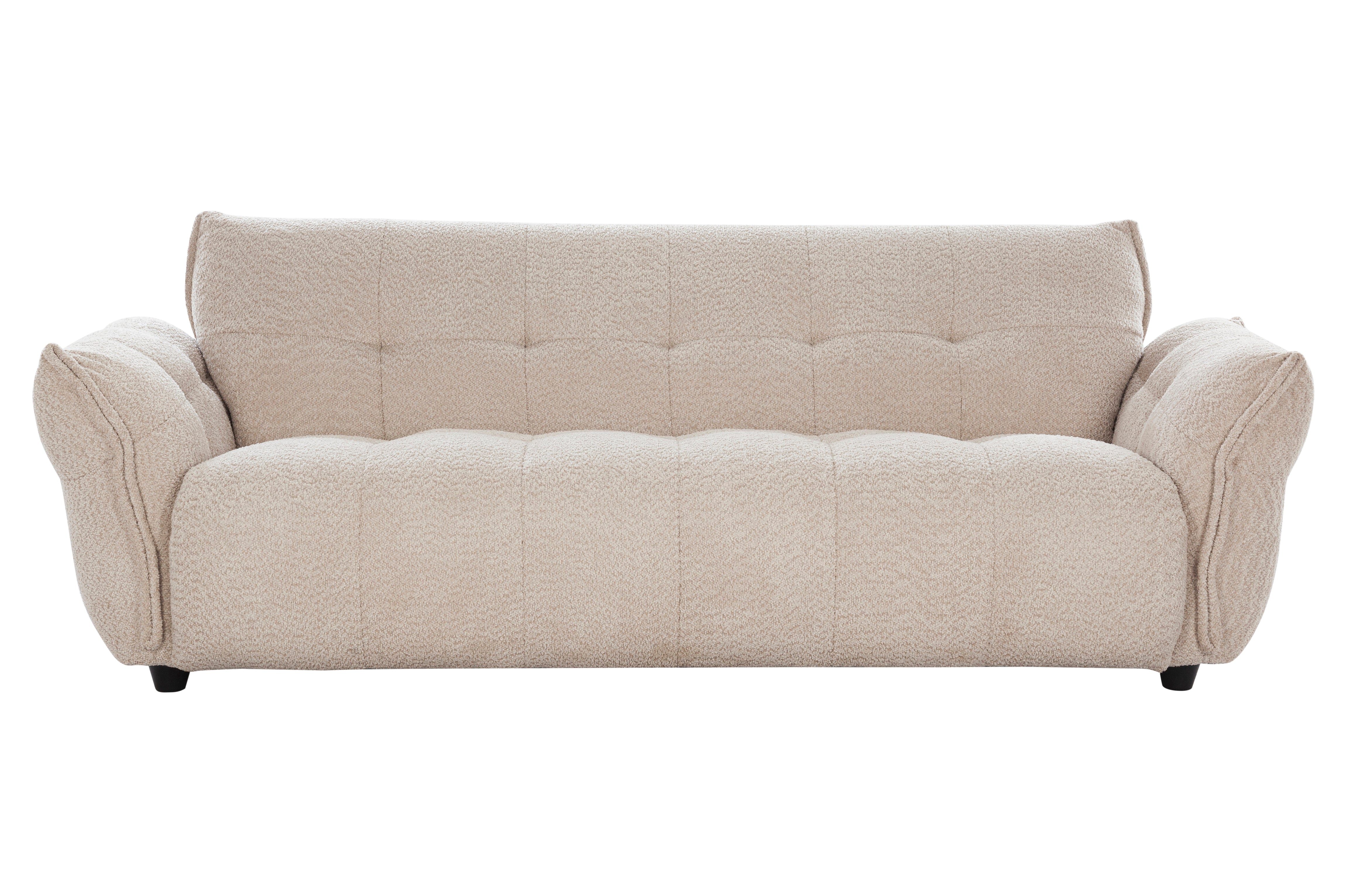 Hazel Fabric 3 Seater Sofa Beige