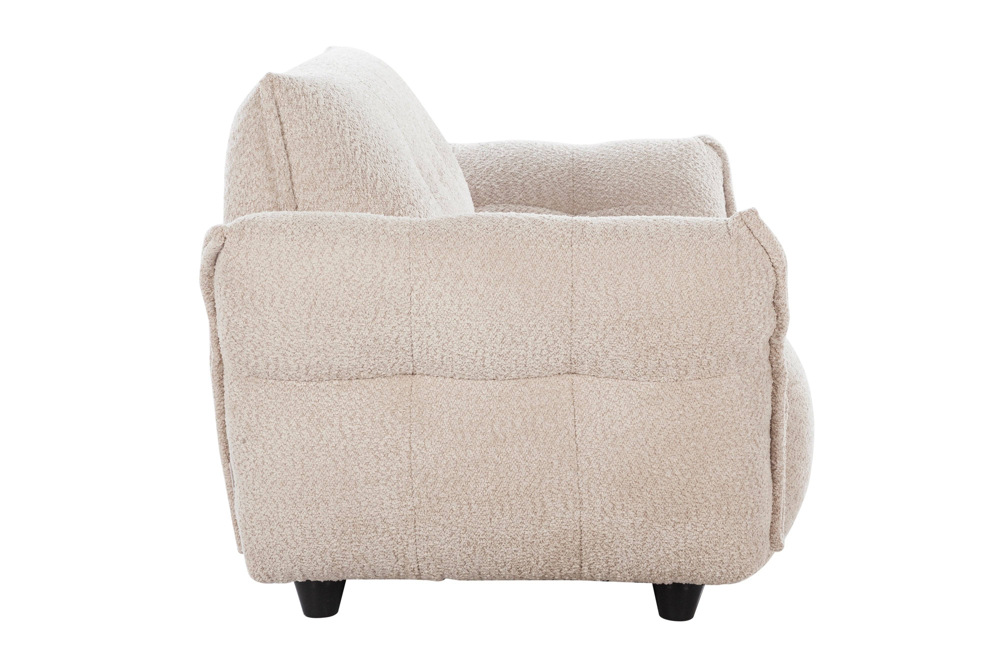 Hazel Fabric 3 Seater Sofa Beige
