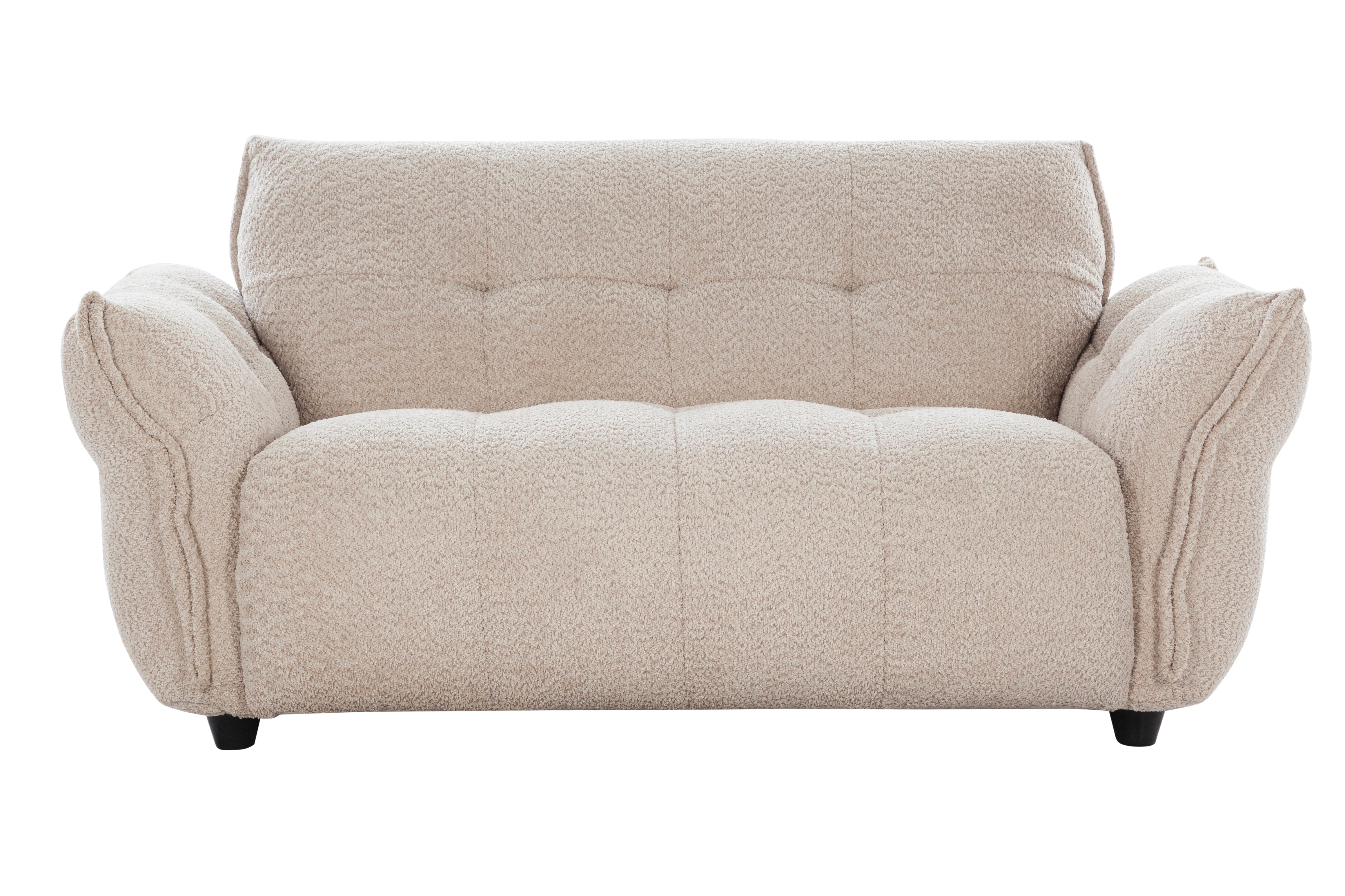 Hazel Fabric 2 Seater Sofa Beige