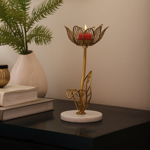 Kamal Marble Tealight Candle Holder dimensions
