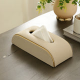 De Massion Sleek Slant Leather Napkin Box