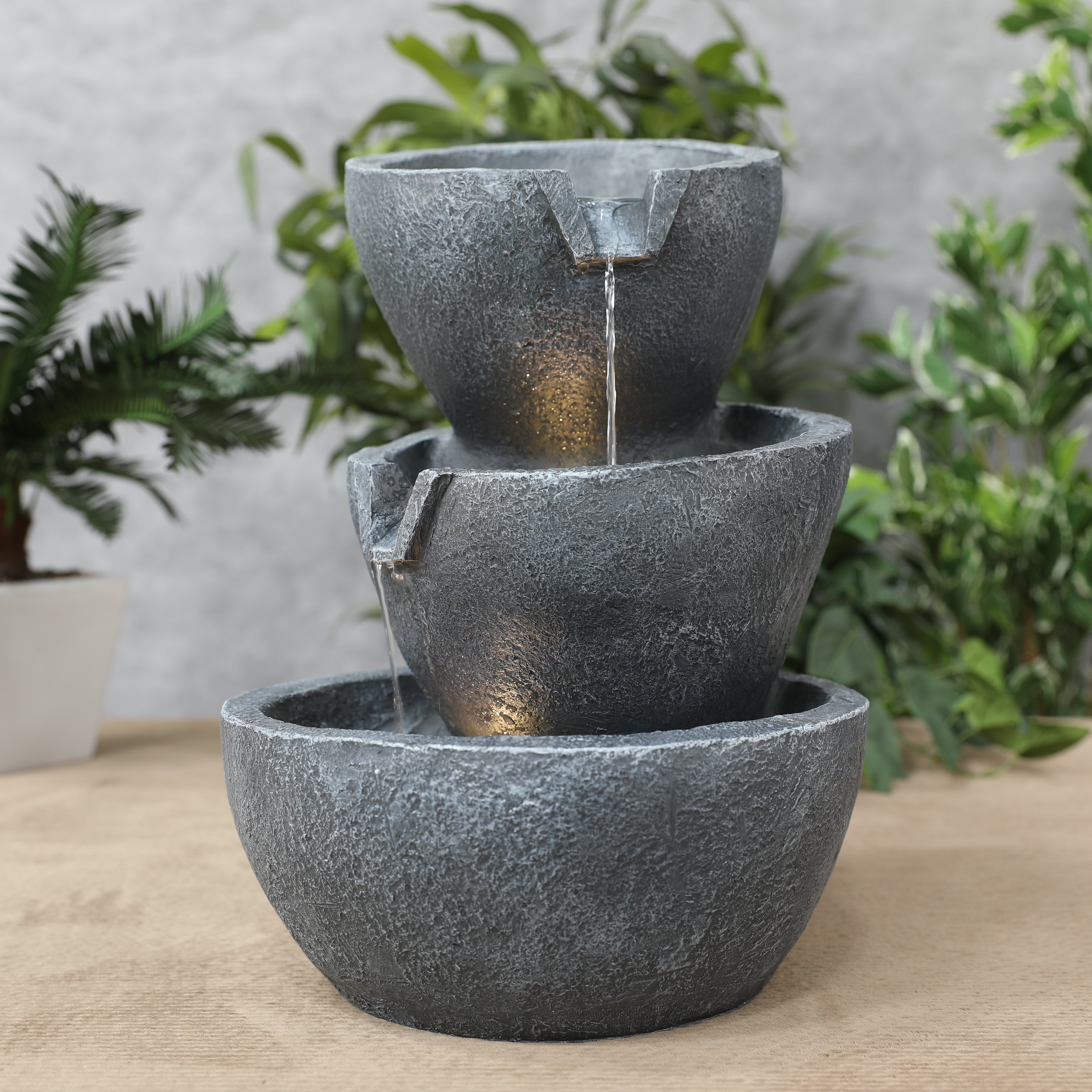 Impression Zen Fountain 43cm in Navy