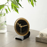 De Massion Peirre Glass Embossed Table Clock
