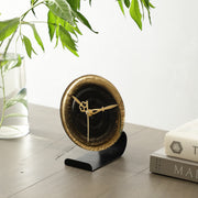 De Massion Peirre Glass Embossed Table Clock