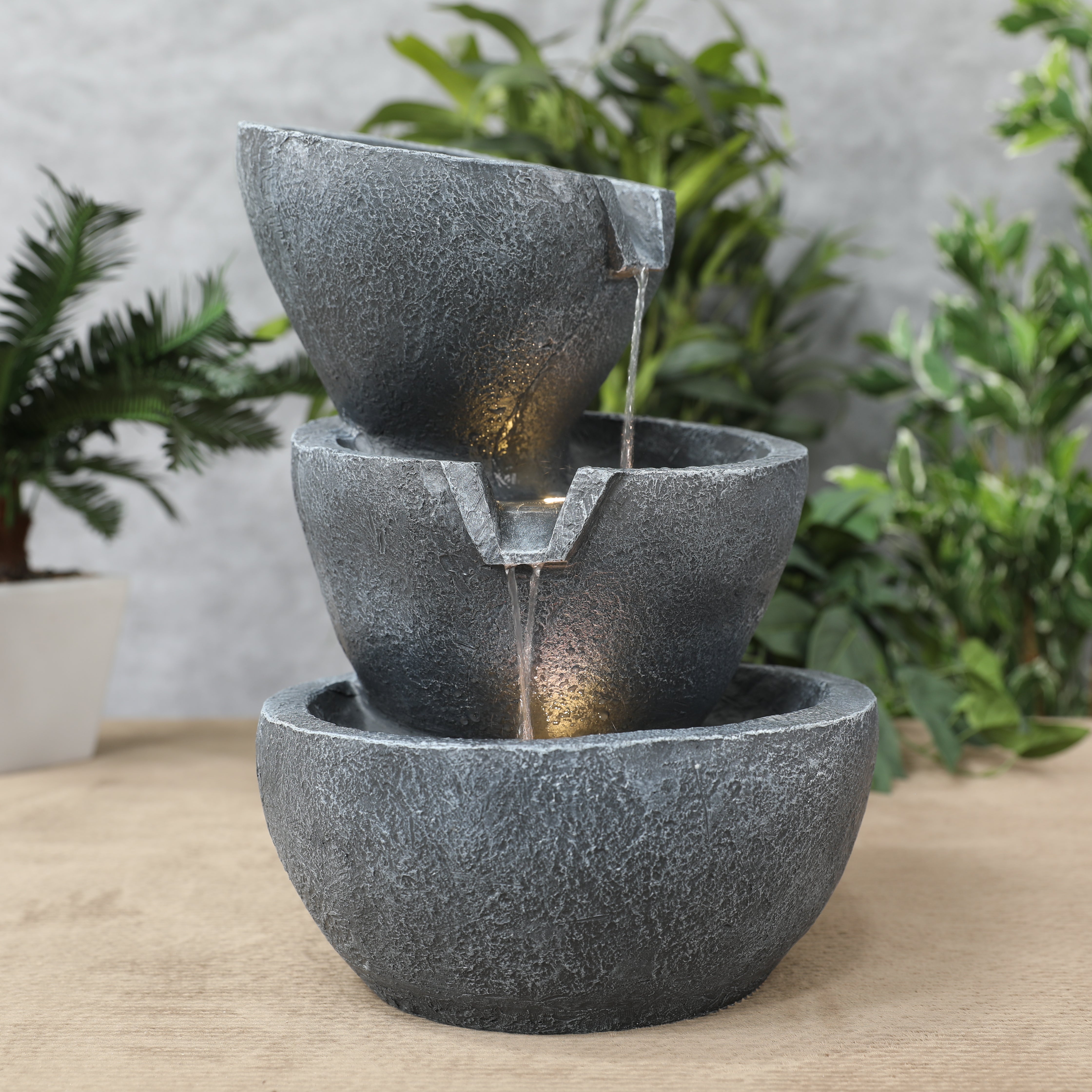 Impression Zen Fountain 43cm in Navy