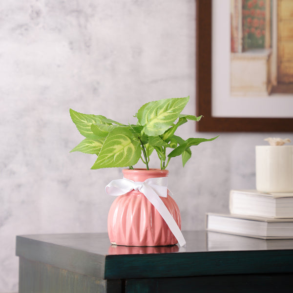 Pink WaveCera Vase small dimensions