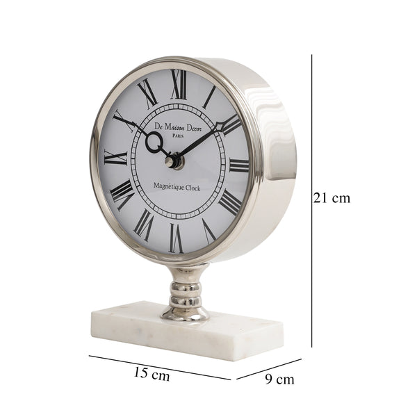 De Massion Seraphic Marble Timepiece in Silver dimensions