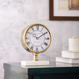 De Massion Seraphic Marble Timepiece in Gold