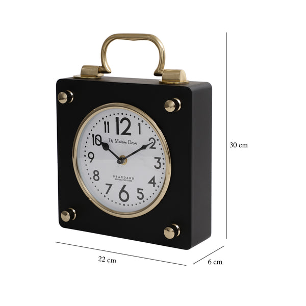 De Massion Cubekeeper Clock Black dimensions