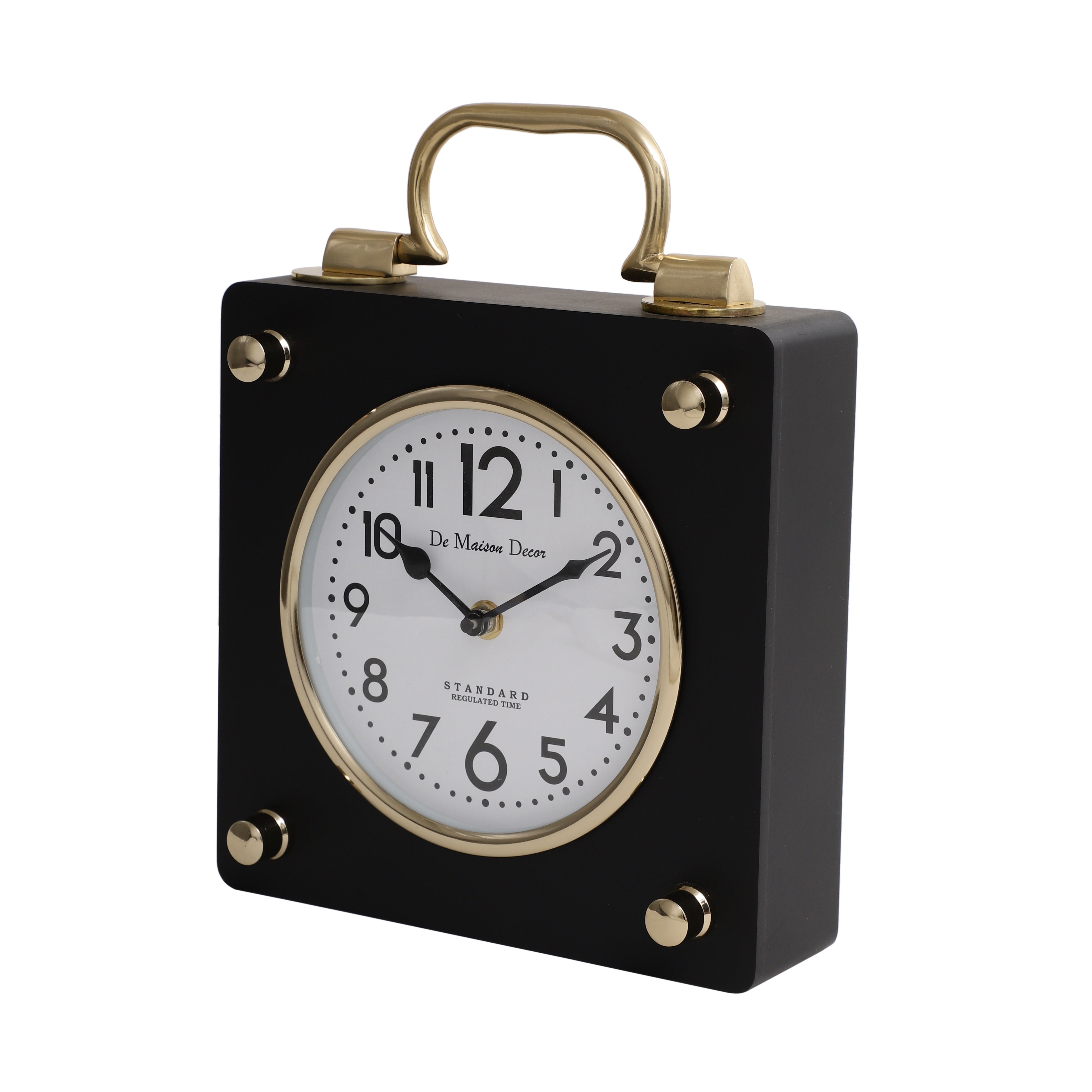 De Massion Cubekeeper Clock Black