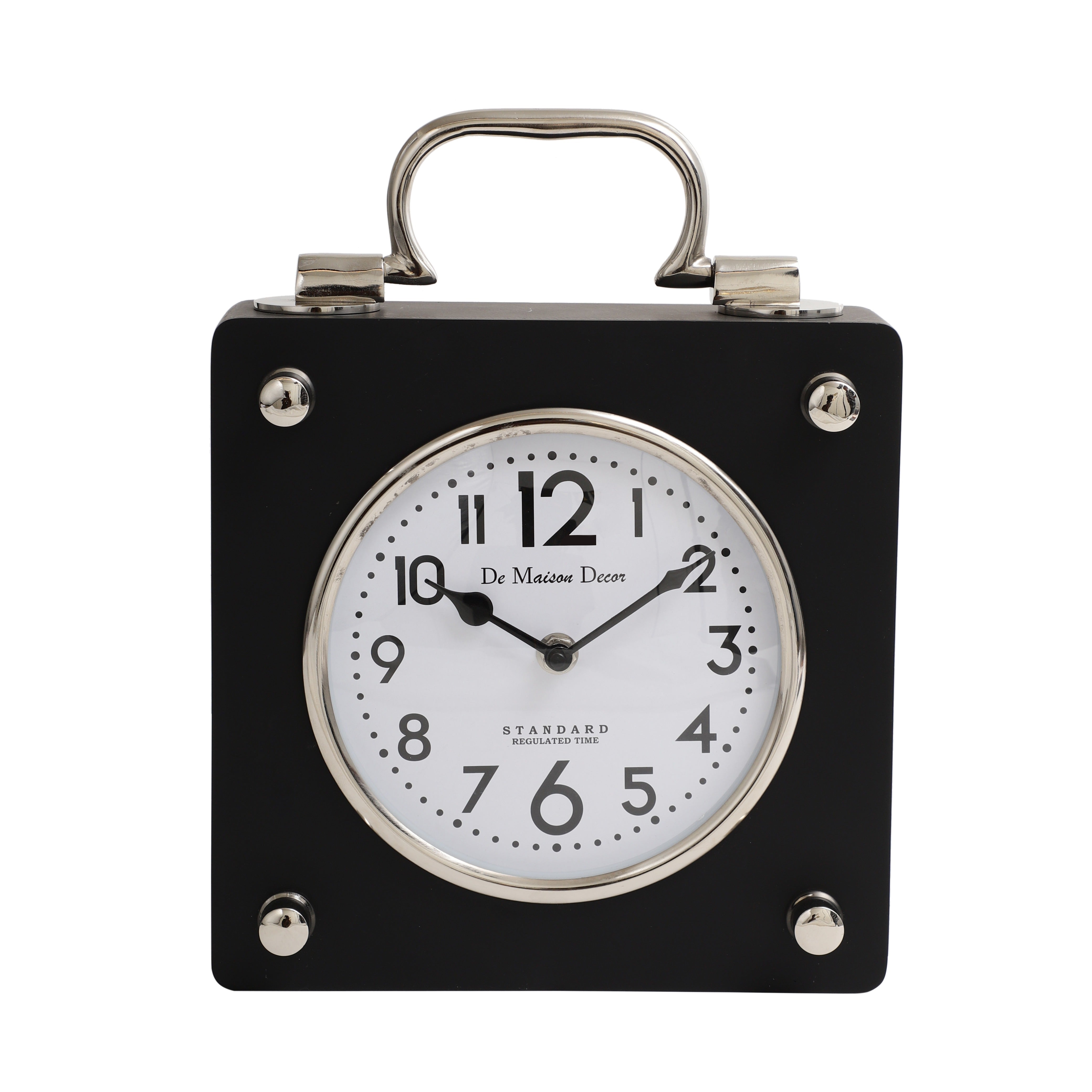De Massion Cubekeeper Clock Silver