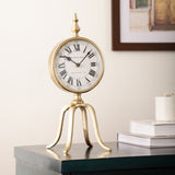 De Massion Quad Stand Clock in Gold