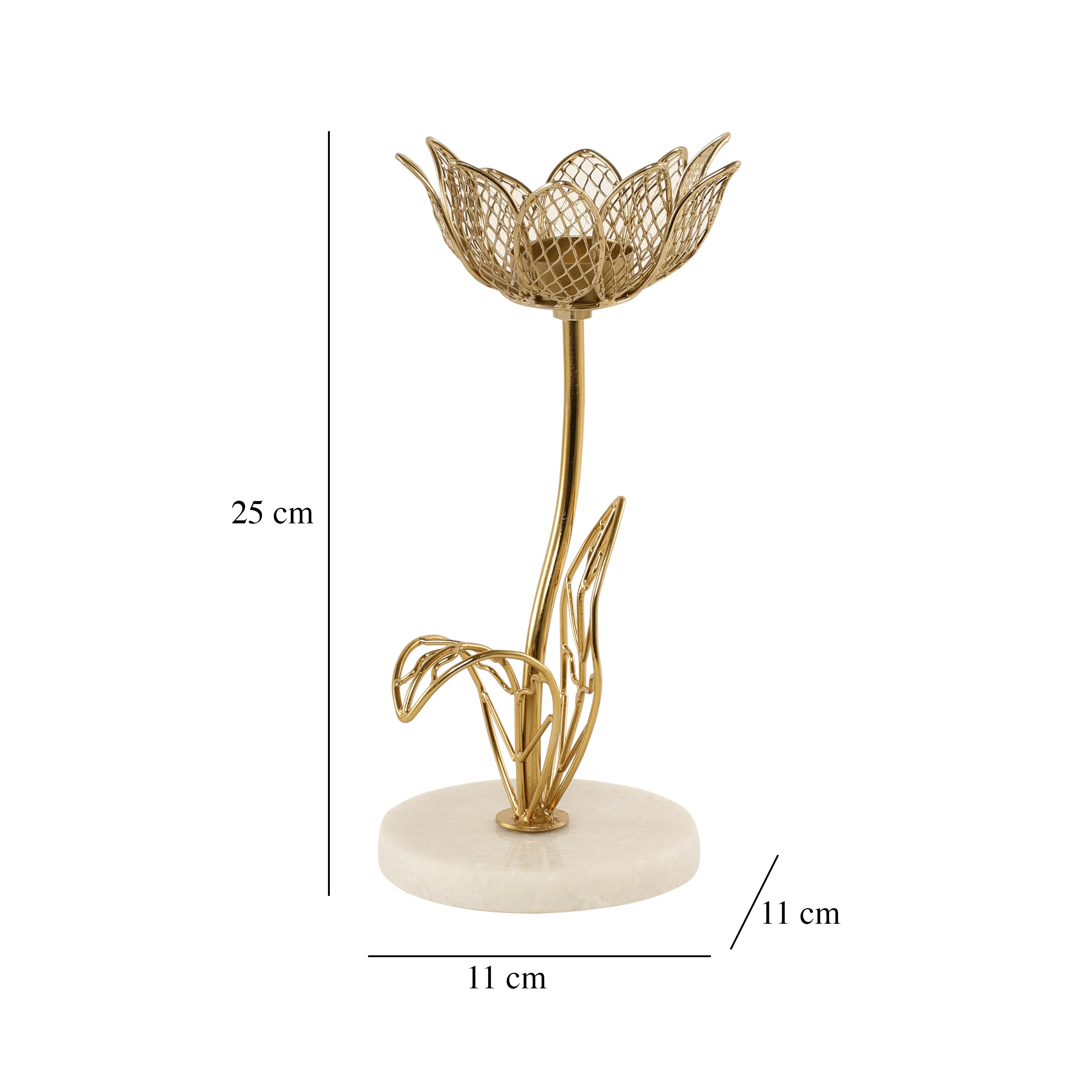 Kamal Marble tealight candle holder
