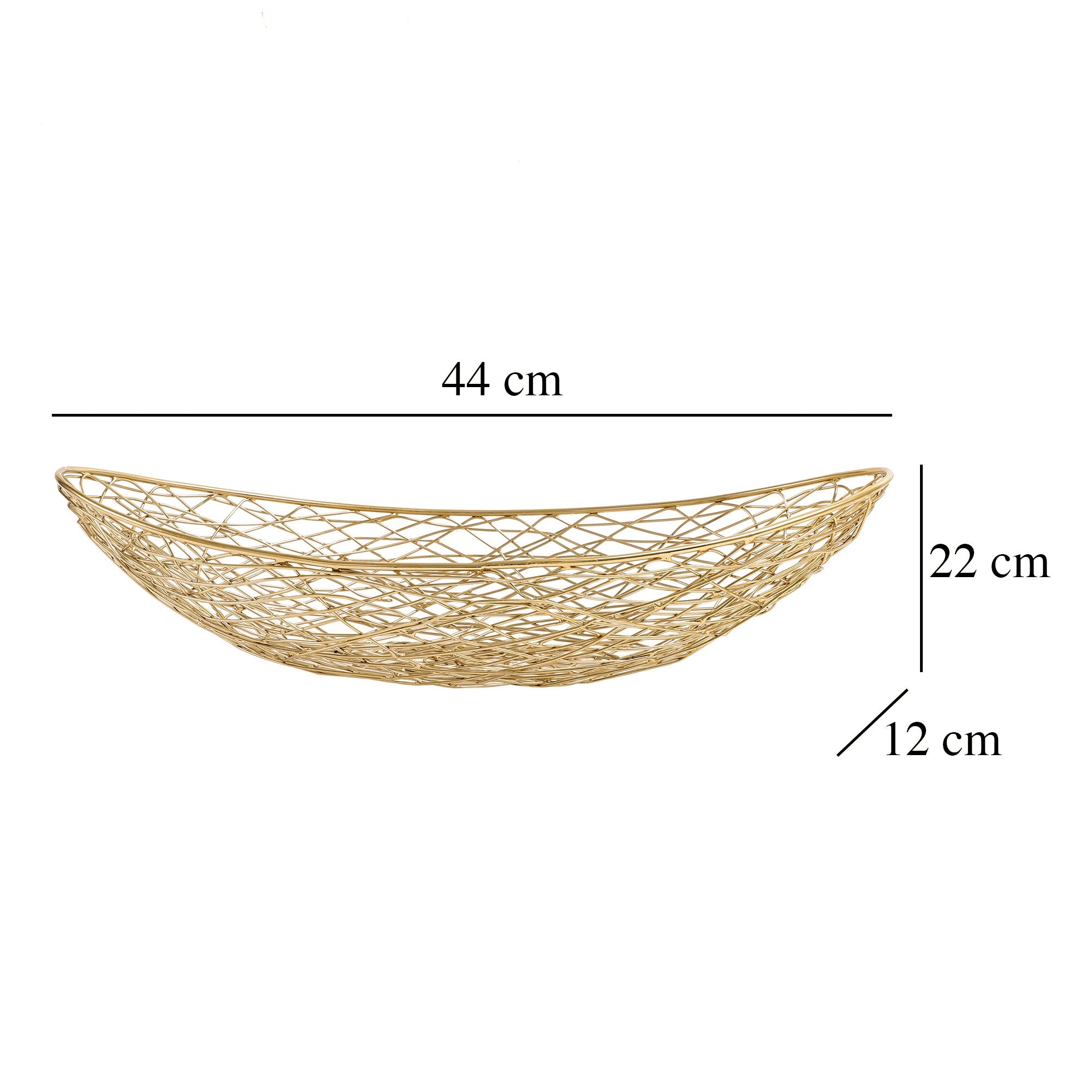 Vivian Basket Large size in gold