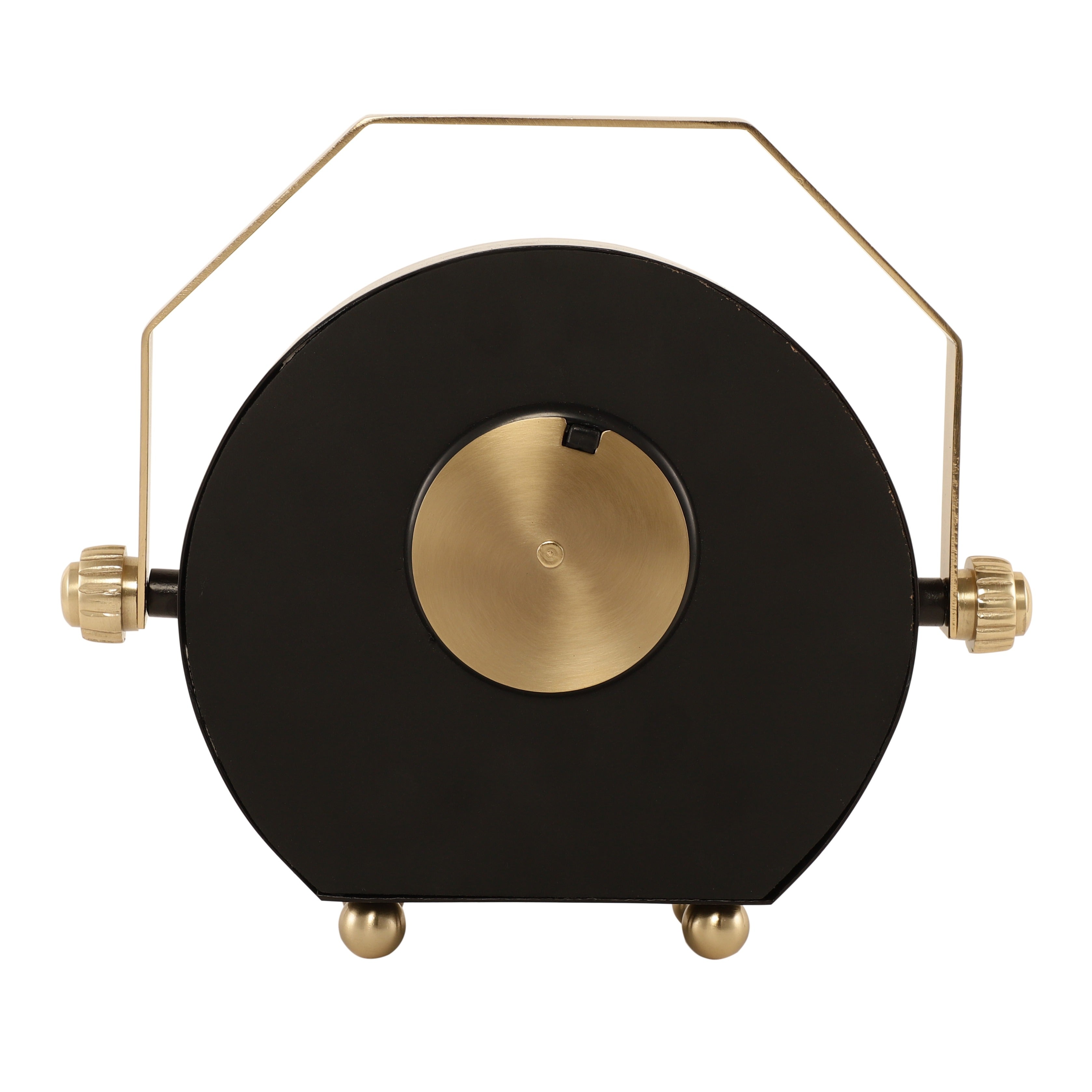 De Massion Kent Clock in Black Gold