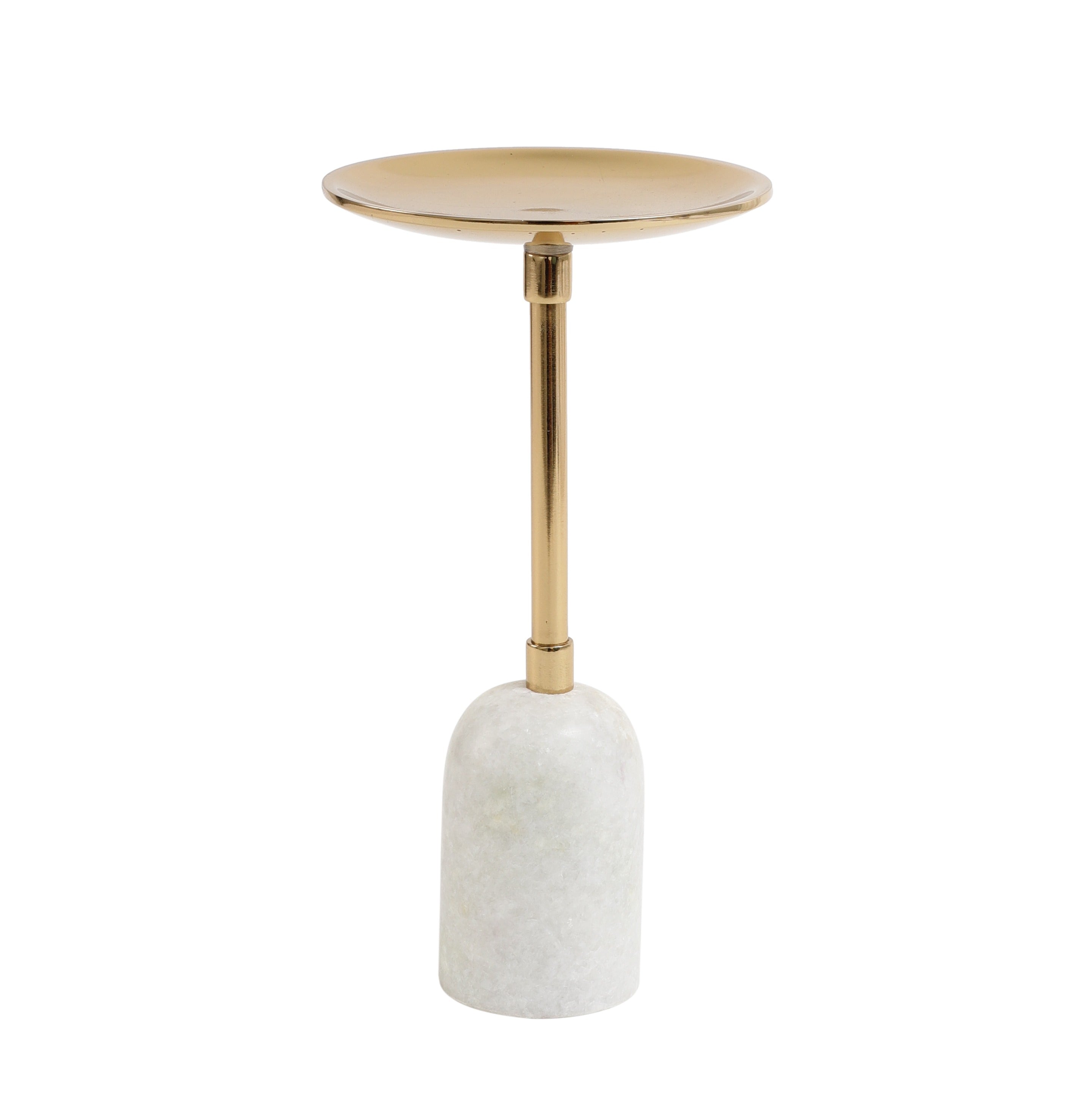 Marble Pri Pillar Candle large stand in gold