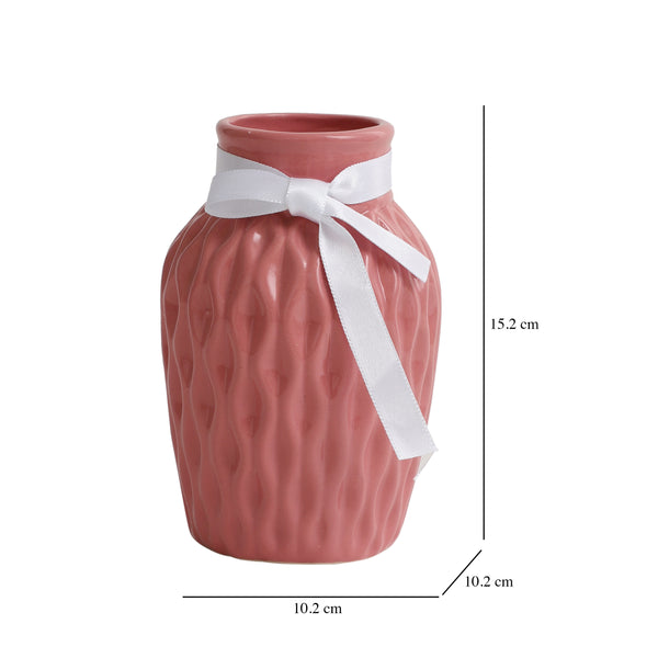 De Massion Pink Wavecera Vase dimensions