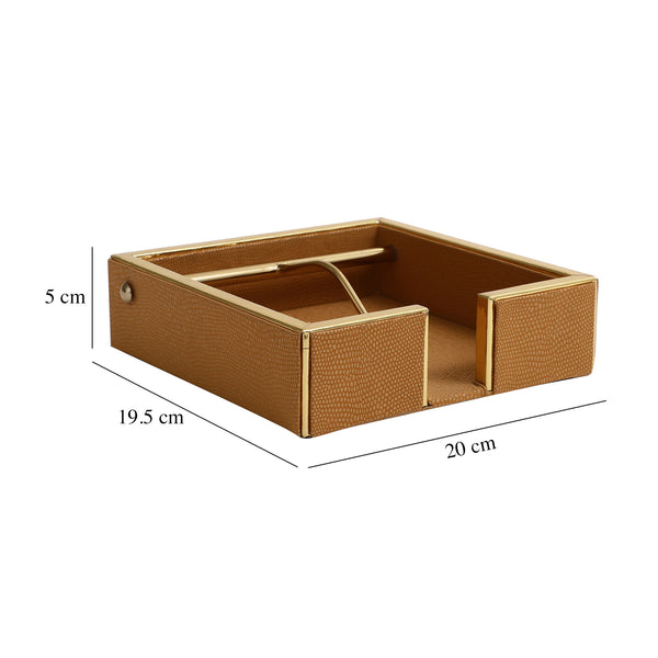 De Massion Opus Leather Napkin Cradle dimensions