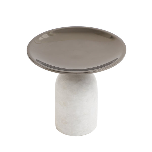 De Massion Marble Pri Pillar Candle Mini Stand in Black dimensions