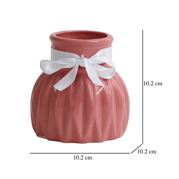 De Massion Pink Wavecera Vase Small dimensions