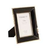 De Massion Enamel Embrace Photo Frame in Jet Black