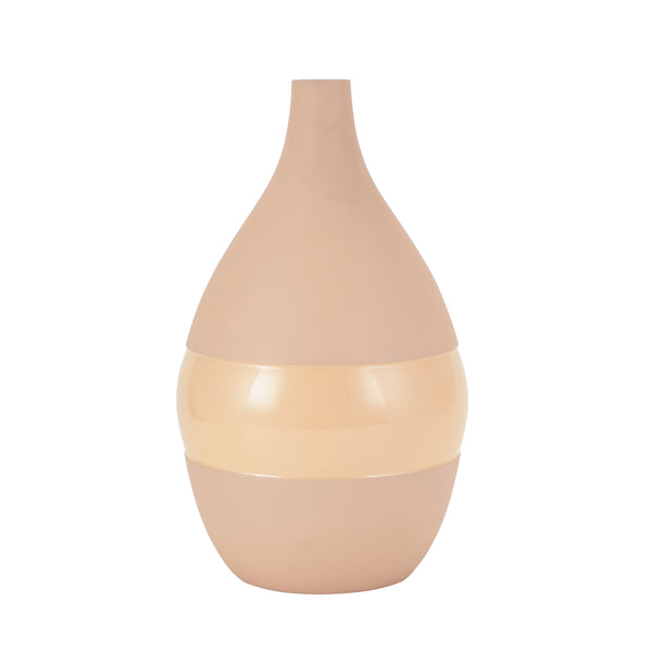 De Massion Vesera Peach Enamel Vase Large dimensions
