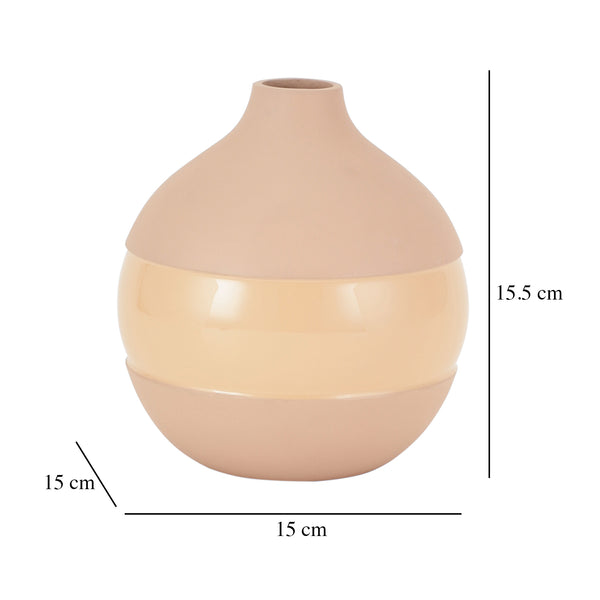 De Massion Klova Peach Enamel Vase dimensions