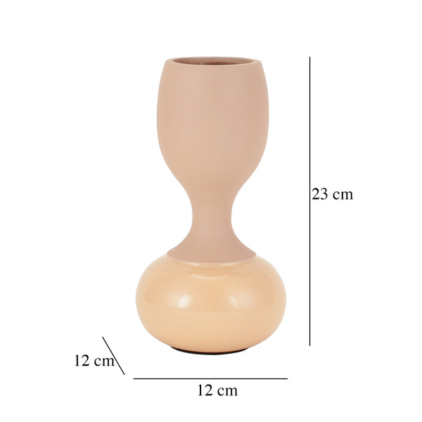 De Massion Chalice Peach Enamel Vase dimensions