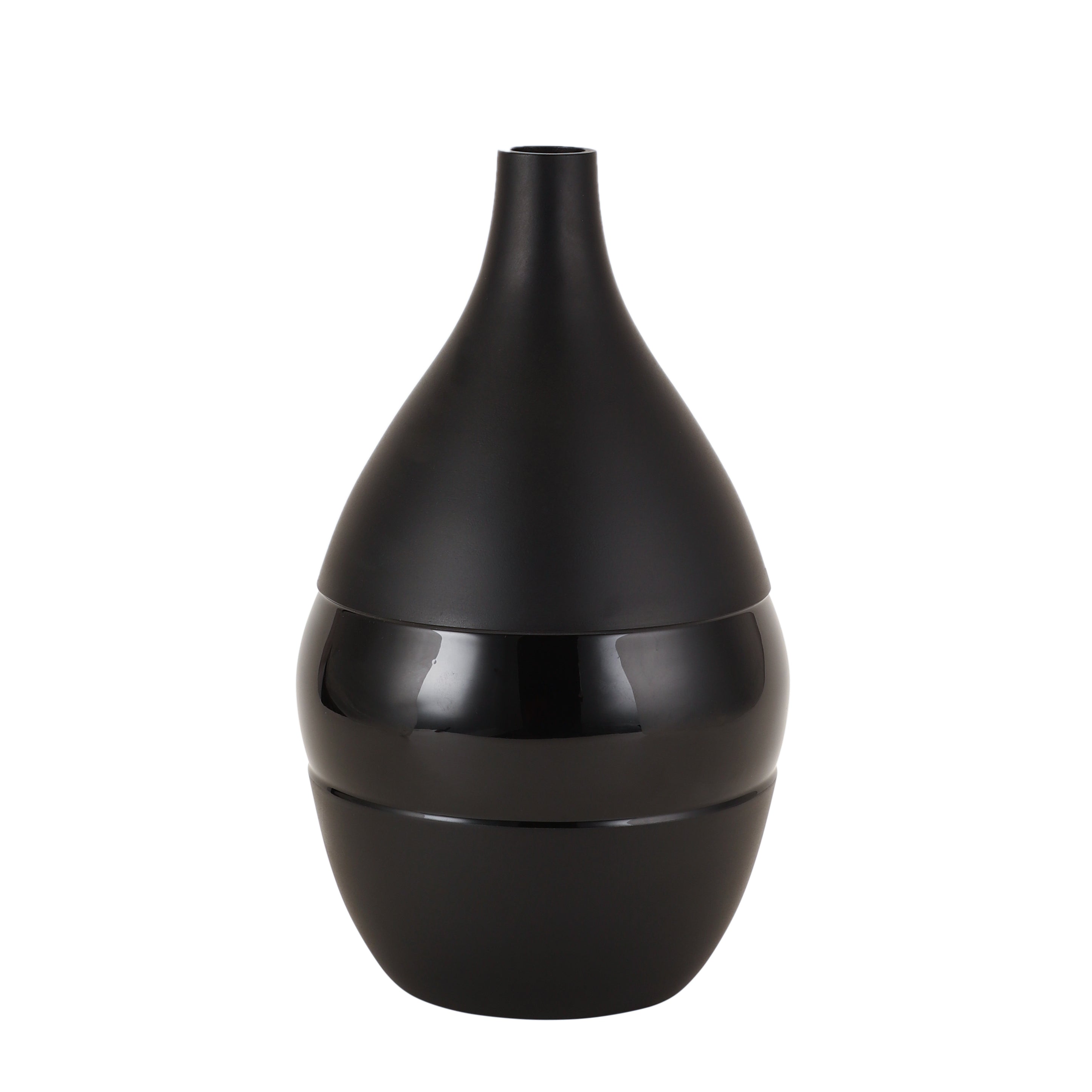 Vesera Black Enamel Vase