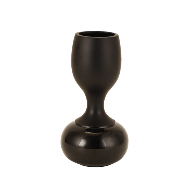 Chalice Black Enamel Vase dimensions