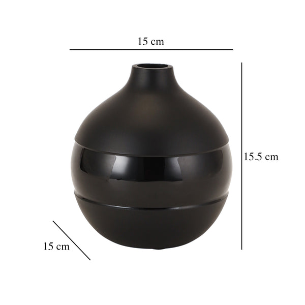 De Massion Klova Black Enamel Vase dimensions