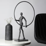 De Massion Enigmatic Embrace Sculpture Grey