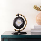 De Massion Aleksi 3 Mini Clock in Black and Gold