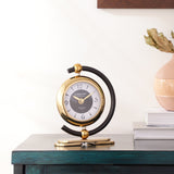 De Massion Aleksi 3 Mini Clock in Black and Gold