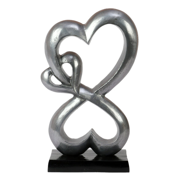 De Massion Family Heart Black Base Small Sculpture dimensions