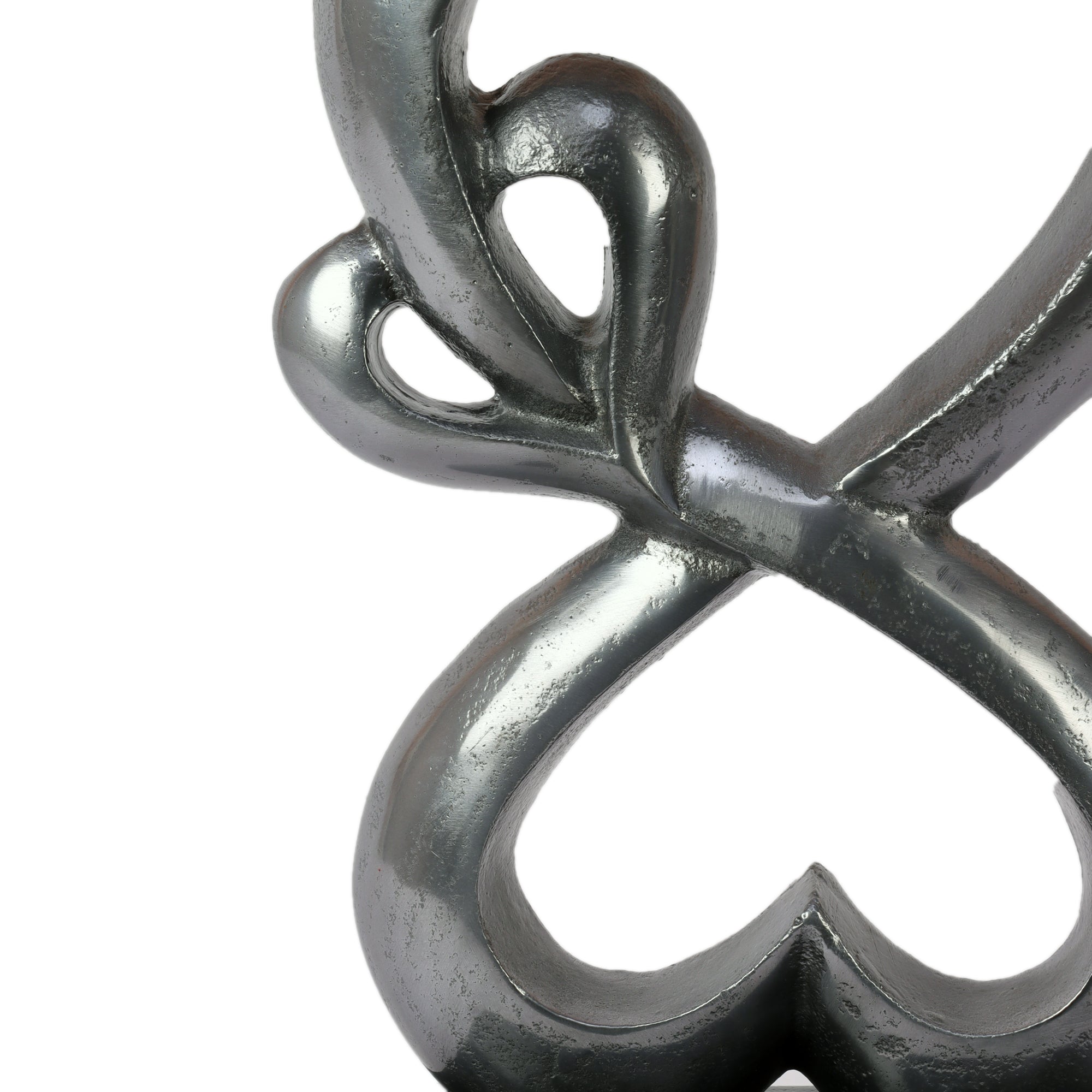 Family Heart Black Base Small Sculpture