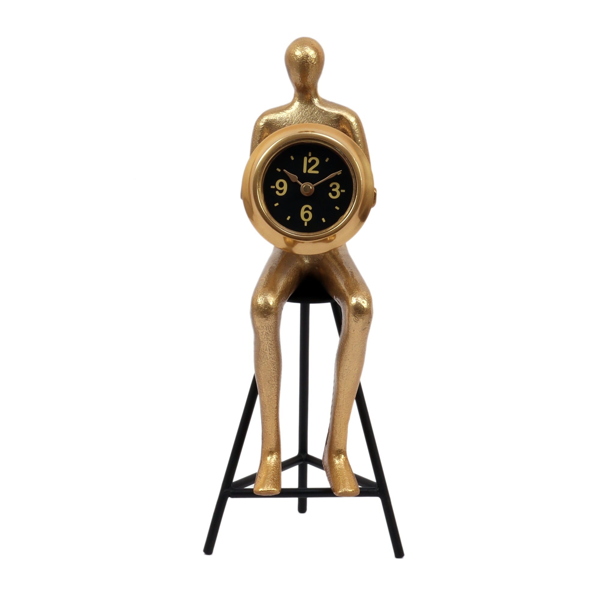 Sitting Man Table Clock