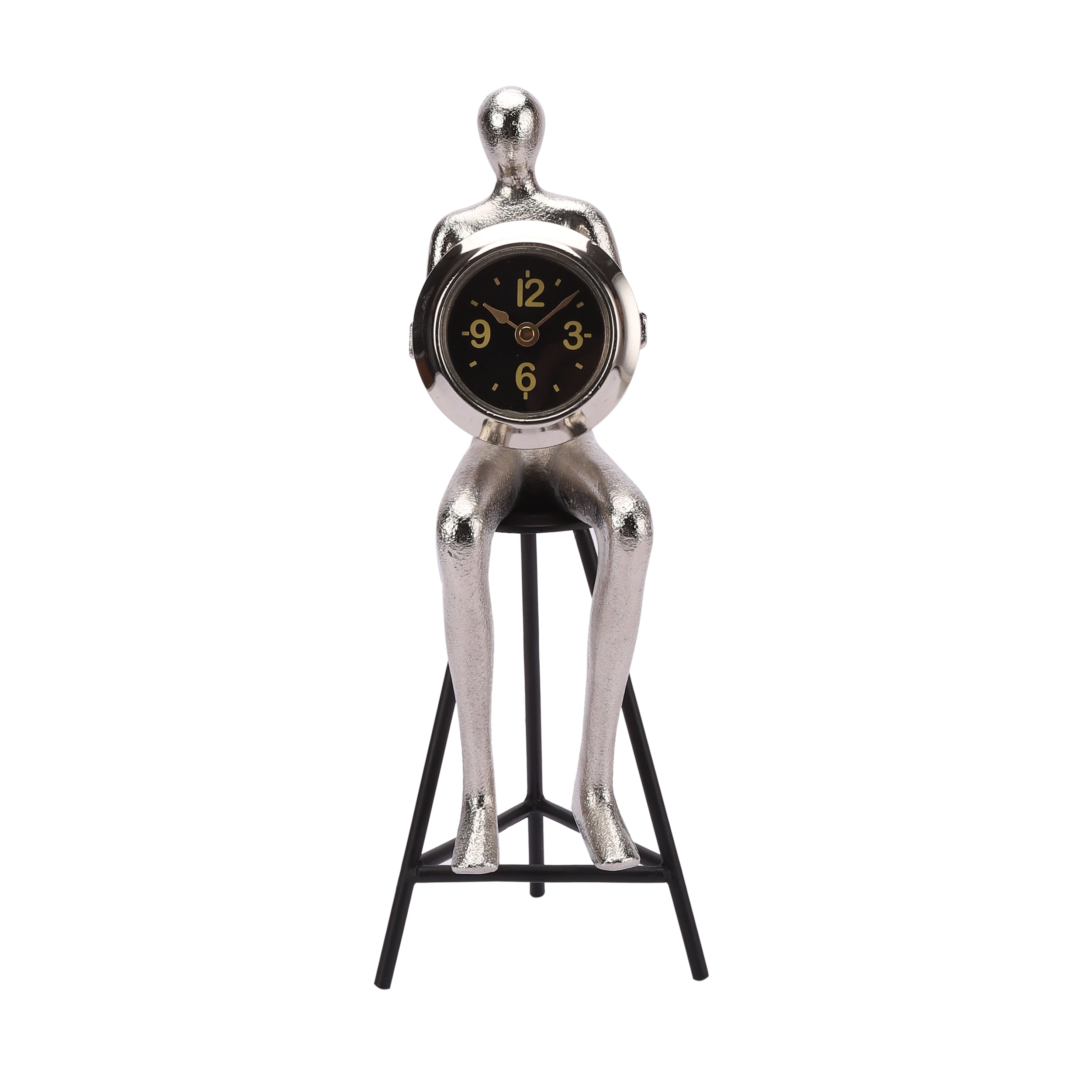 Sitting Man Table Clock